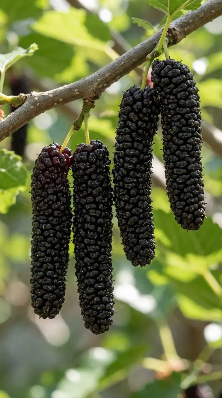 Плоди шовковиці Чорний Дракон крупно